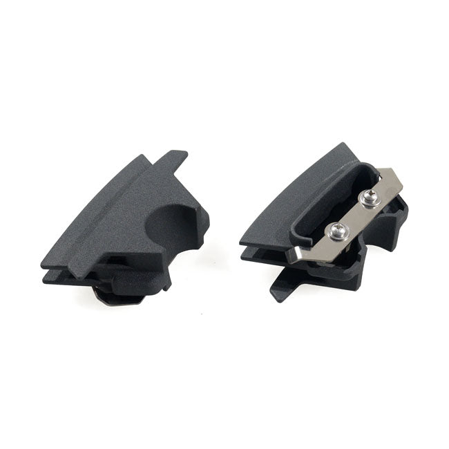 Head Bolt Bridge Cover Set Finned Black For 18-22 Softail
