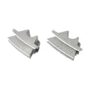 Head Bolt Bridge Cover Set Finned Silver Granite