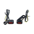 Fastline Below Bar LED Turn Signal Set Black / Amber Lens For 04-13 XL