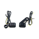 Fastline Below Bar LED Turn Signal Set Black / Smoke Lens For 04-13 XL