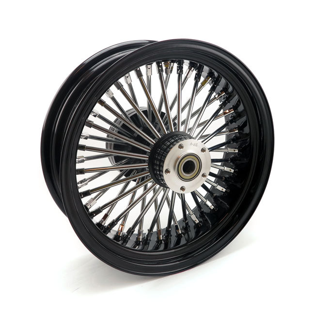 Radial 48 Fat Spoke Rear Wheel Black - 5.50 X 16 For 08-22 Touring