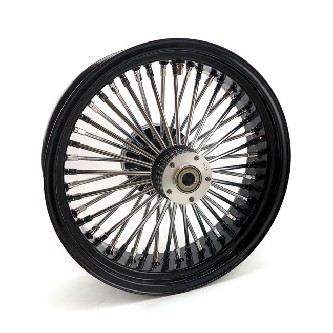 Radial 48 Fat Spoke Rear Wheel Black - 5.50 X 18 For 08-22 Touring