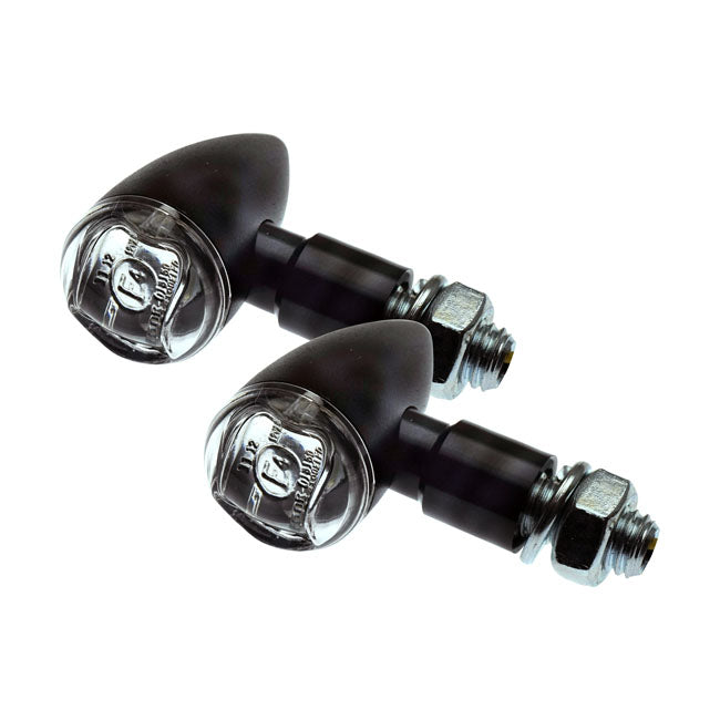 PB2 LED Turn Signals Black / Clear Lens