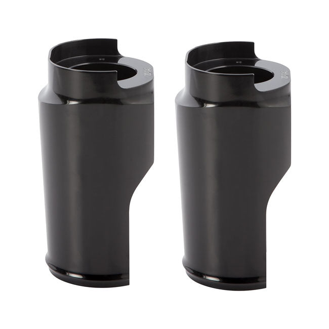 Smooth Fork Boots For Fat Wheels Black For 99-13 FLT/Touring (NU)