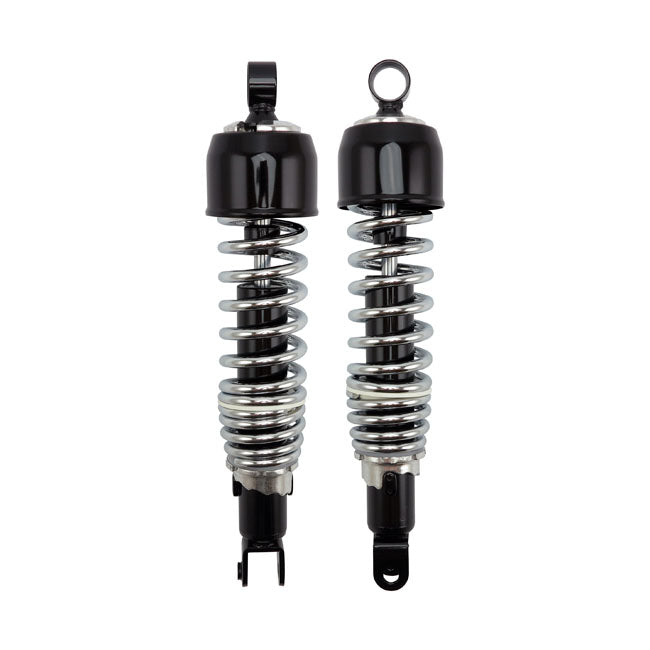 Shock Absorbers Black / Chrome For Honda: 73-74 CB350F/F1