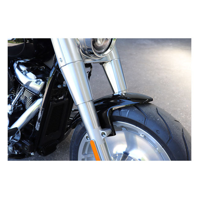 Custom V1 Front Fender Matt Black For Softail Fatboy: 18-20 NU FLFB