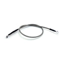 Stainless Clear Coated Upper Front Brake Line For 2011 FLSTFB Fatboy Lo With