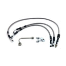 Stainless Clear Coated Front Brake Line For 11-14 FLSTFB Fatboy Lo With ABS