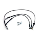 Stainless Clear Coated Front Brake Line For 11-14 FLSTC Heritage Classic With ABS