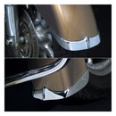 Cast Front Fender Tip Set. Chrome For 06-13 FLHX Street Glide