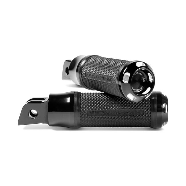 Apex Rider Footpegs Black Contrast Cut