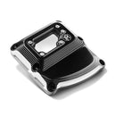 Transmission Top Cover Vision Black Anodized Contrast Cut