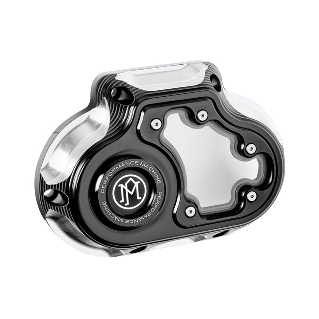 Transmission End Cover Vision Cable Clutch Black Anodized Contrast Cut