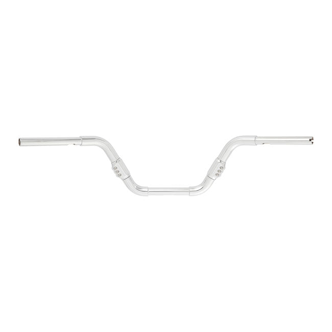 3-Way Adjustable Handlebar Low-Pro Chrome For 08-21 H-D E-Throttle With 1" I.D. Risers