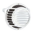 Round Finned Air Cleaner Assembly Chrome For 18-22 Softail