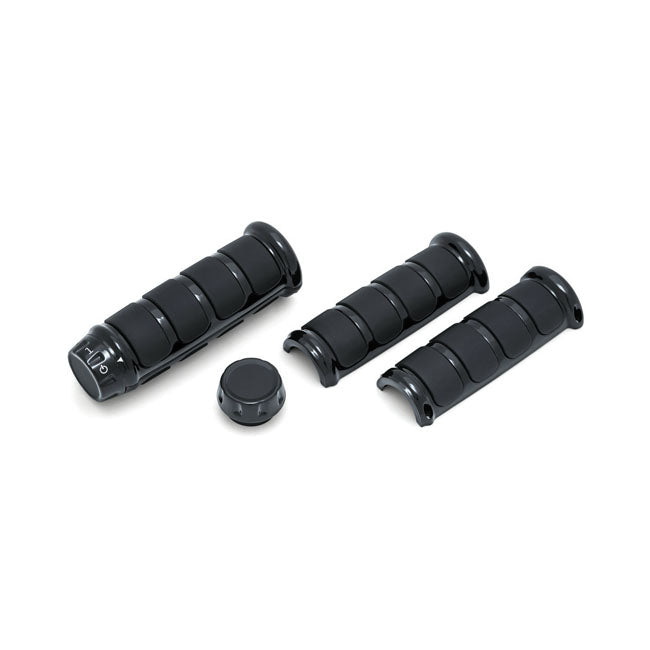 ISO Grip Covers For OEM Heated Grips Black