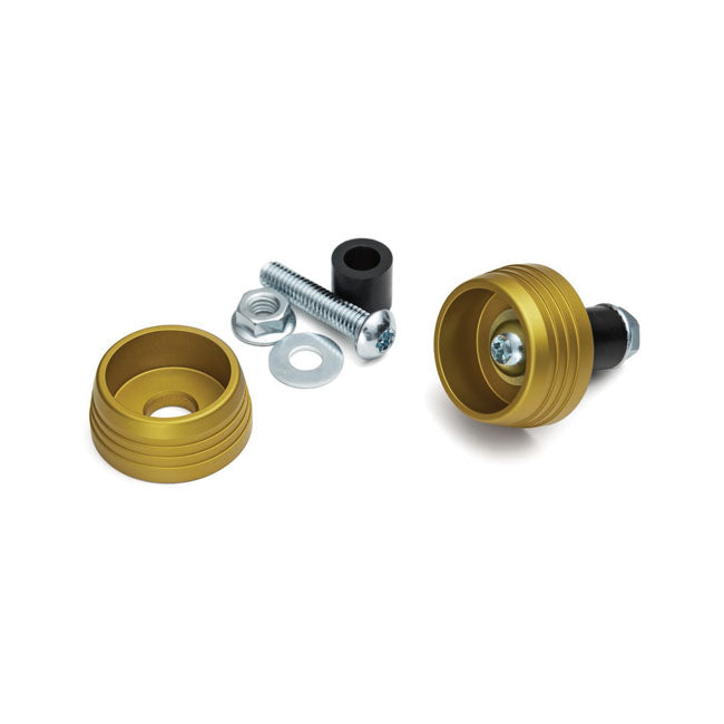 Lodestar Front Axle Sliders Gold For BMW: 18-20 R 1250 GS/ADV