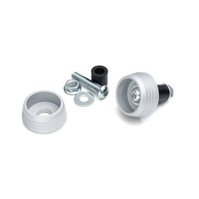 Lodestar Front Axle Sliders Silver For BMW: 18-20 R 1250 GS/ADV