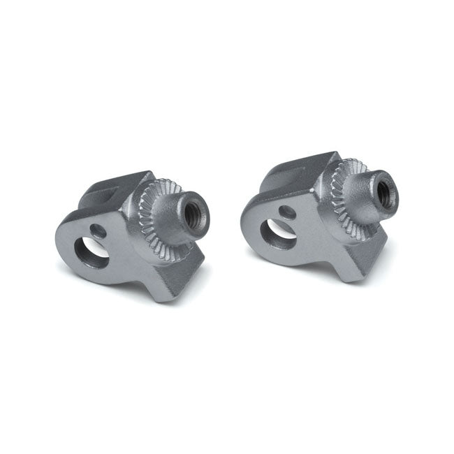 Splined Footpeg Adapter Silver