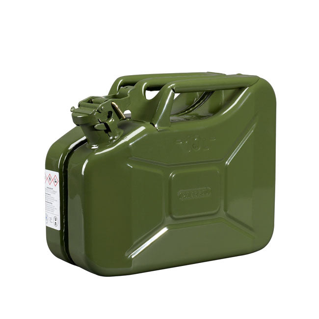 Metal Jerrycan Olive Green - 10 Liters