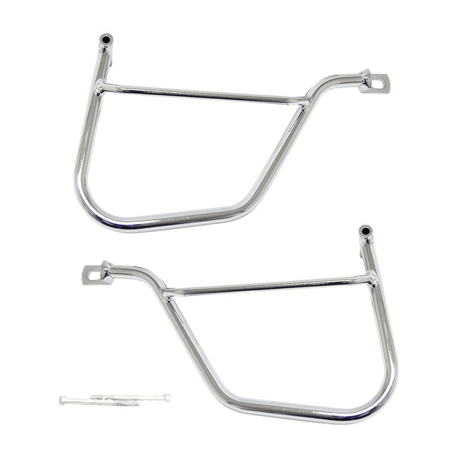 Saddlebag Holder Chrome For Kawasaki: VN 1500/1600 Mean Streak Models