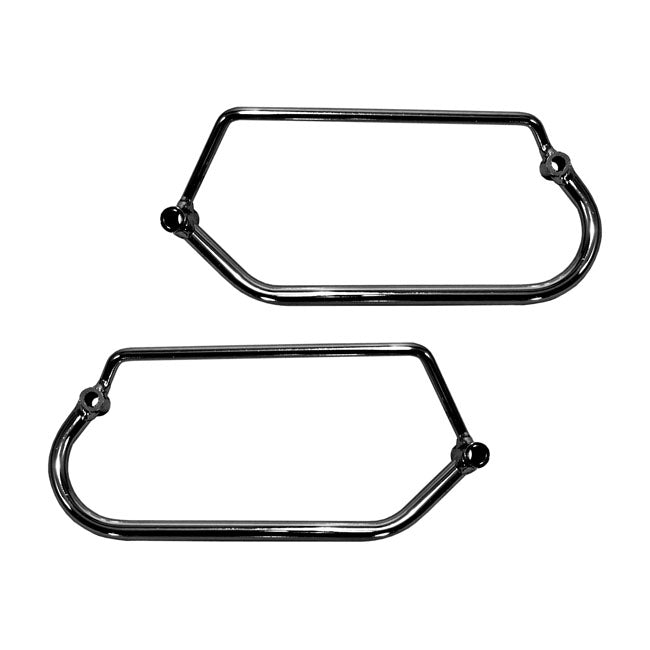 Saddlebag Holder Chrome For Honda: 05-08 VTX 1800 F