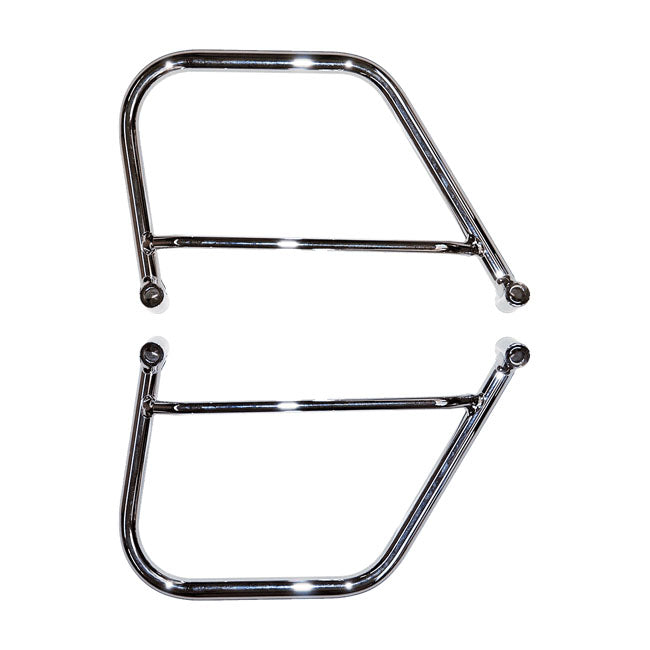 Saddlebag Holder Chrome For Yamaha: 97-up XVS650A Dragstar (V-Star) 650 Classic / XVS400 Models