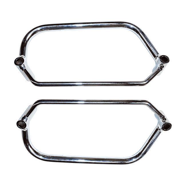 Saddlebag Holder Chrome For Triumph: 04-18 Rocket 3 (III)