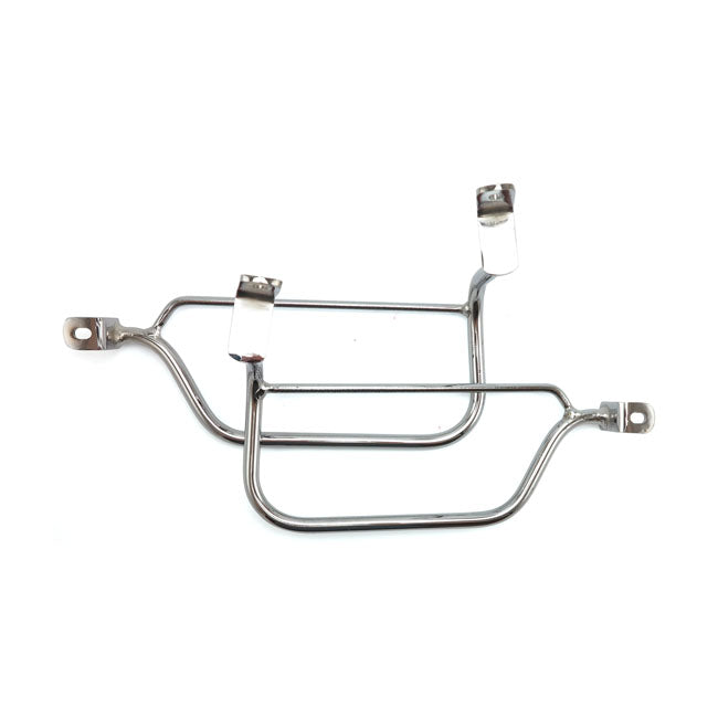 Saddlebag Holder Chrome For Triumph: pre-16 Bonneville T100 and T120