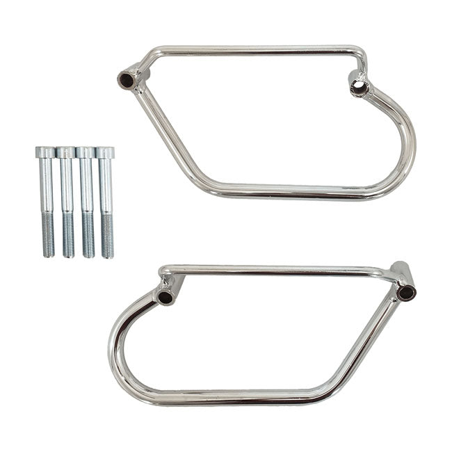 Saddlebag Holder Chrome For Honda: 00-07 VT 750 DC Shadow Spirit / Black Widow / Slasher / 09-up VT750 C2B Phantom / Black Spirit / 07-15 VT750 C2 Shadow Spirit