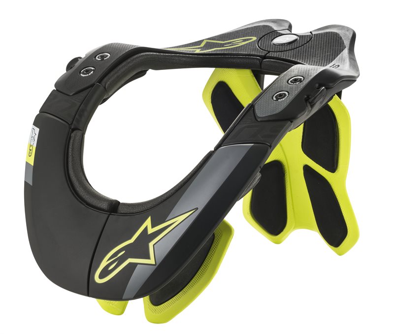 BNS Tech-2 Neck Support Black / Fluo Yellow