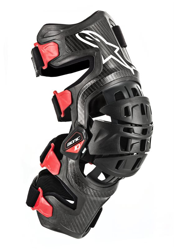 Bionic-10 Carbon Right Knee Brace Black / Red
