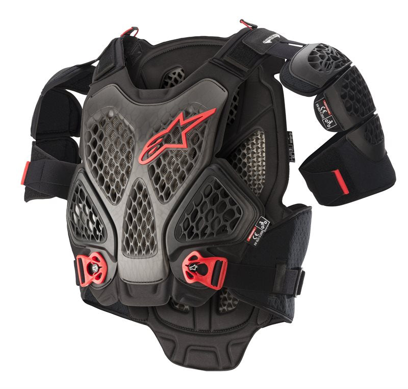 A-6 Chest Protector Black / Anthracite / Red