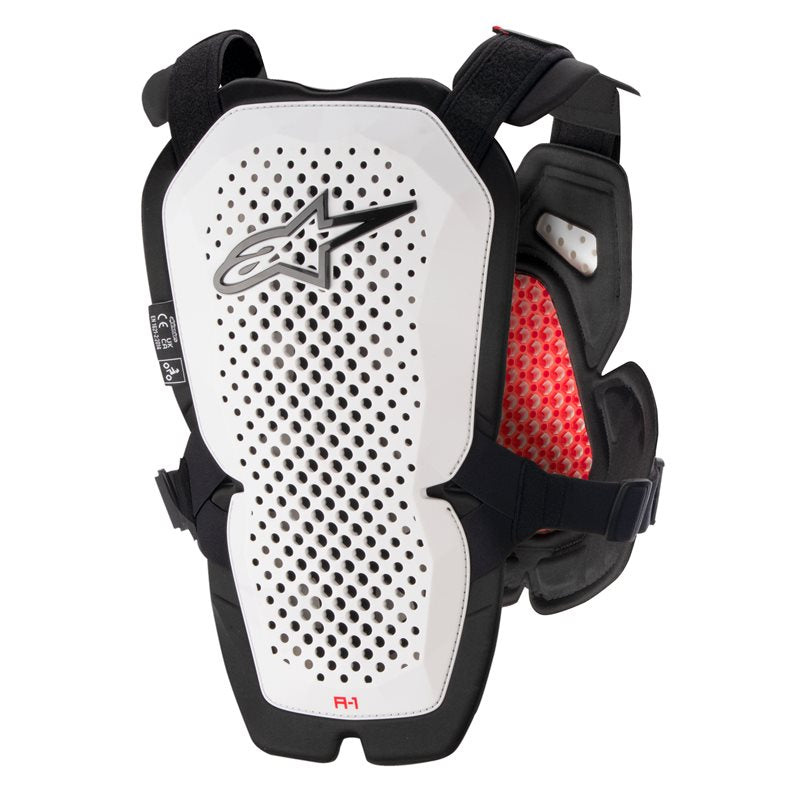 A-1 Pro Chest Protector White / Black / Red