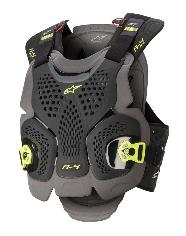A-4 Max Chest Protector Black / Anthracite / Fluo Yellow
