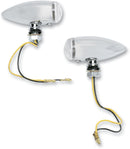 Bullet LED Marker Light Smooth Clear Lens Chrome