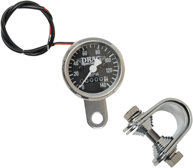140 MPH Mini Mechanical Speedometer - 1-7/8 Inch