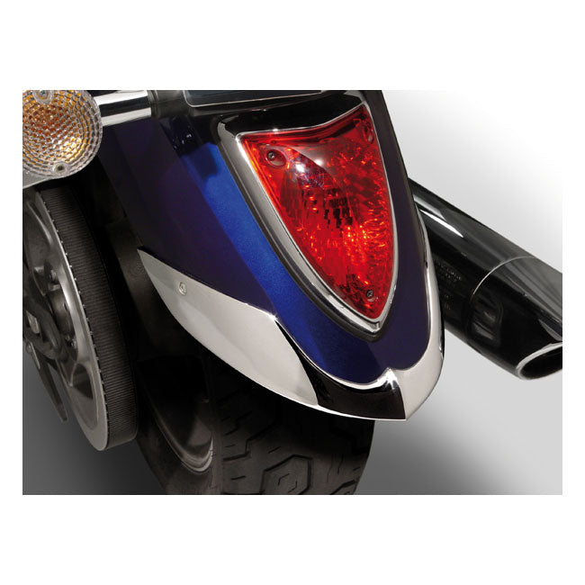 Cast Rear Fender Tip Chrome For Yamaha: 07-15 XVS1300AT V Star 1300 Tourer