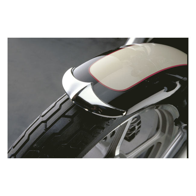 Cast Front Fender Tip Set Chrome For Honda: 04-22 VT750C Shadow Aero