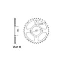 Rear Sprocket 476.44 For Kawasaki: 74-79 Z400D1 / 4 2 Cylinder