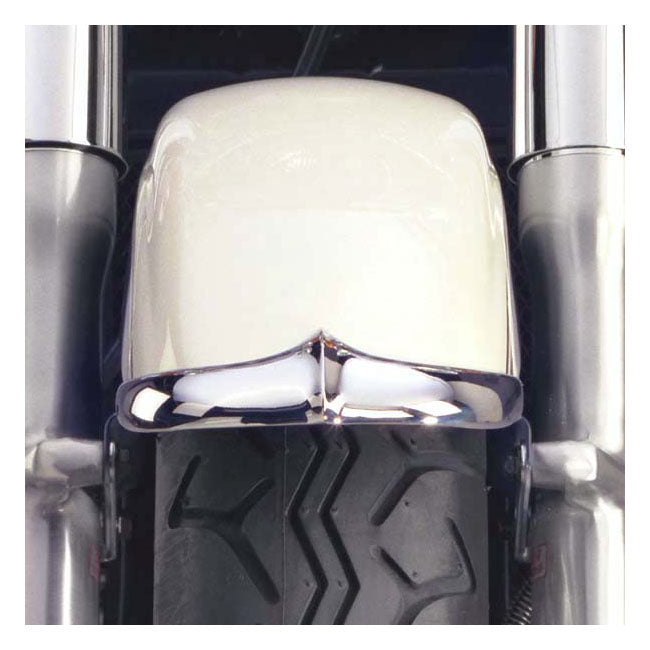 Cast Front Fender Tip Chrome For Kawasaki: 96-05 VN800B Vulcan Classic