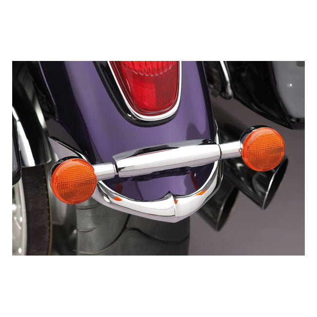 Cast Rear Fender Tip Chrome For Kawasaki: 04-09 VN2000