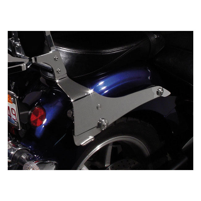 Paladin Quickset Mount Kit Chrome For Yamaha: 2007-15 XVS1300A V Star 1300 / 1300T / Midnight Star