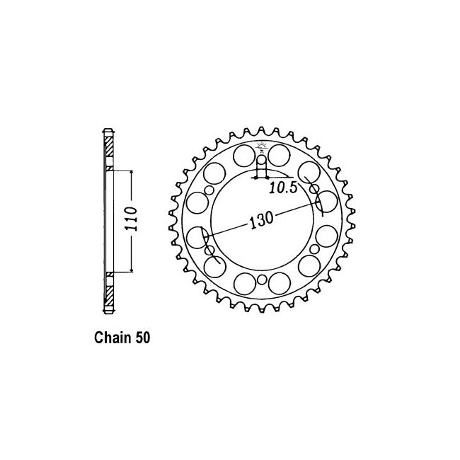 Rear Sprocket 479.46 For Yamaha: 04-08 FZ6 ABS