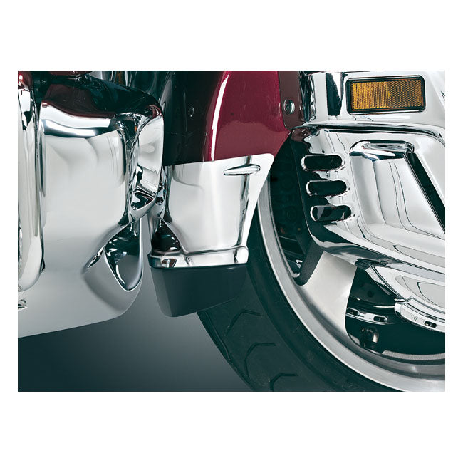 Front Fender Extension With Mud Flap Chrome