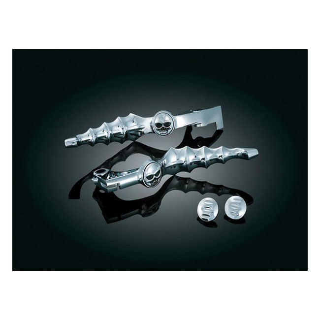 Zombie Levers Chrome For Honda: 88-07 Shadow VT600