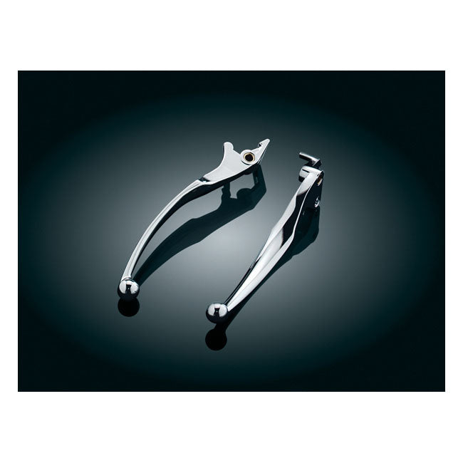 Wide Style Levers Chrome For Honda: 85-96 Shadow VT1100C