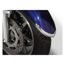 Cast Front Fender Tip Set Chrome For Yamaha: 07-15 XVS1300AT V Star 1300 Tourer