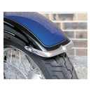 Cast Front Fender Tip Set Chrome For Suzuki: 07-08 C50 / Black / T / Limited Boulevard / C800 Intruder