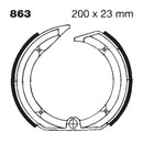 Plain Brake Shoes For Rear: BMW : 84-88 K75/75-2 1984-Aug. 1988
